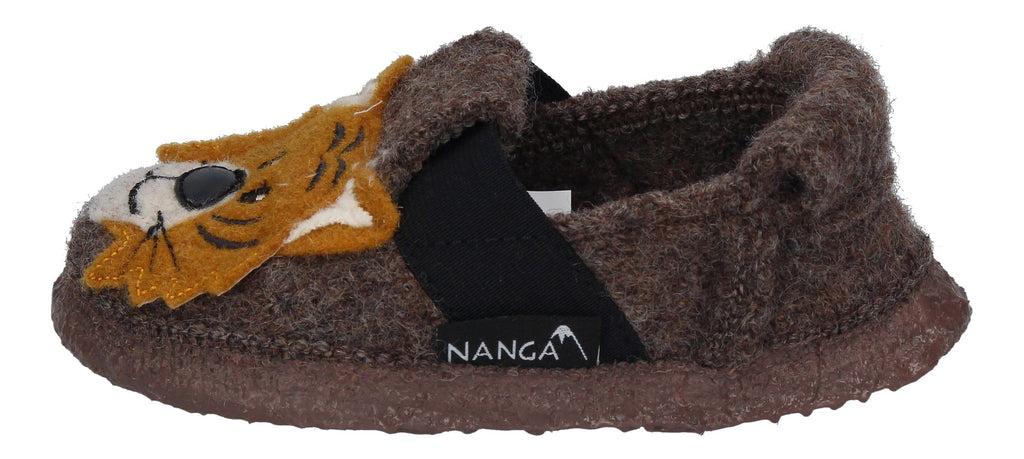 NANGA Kinderschuhe - Hausschuhe ROAR TIGER - braun-1