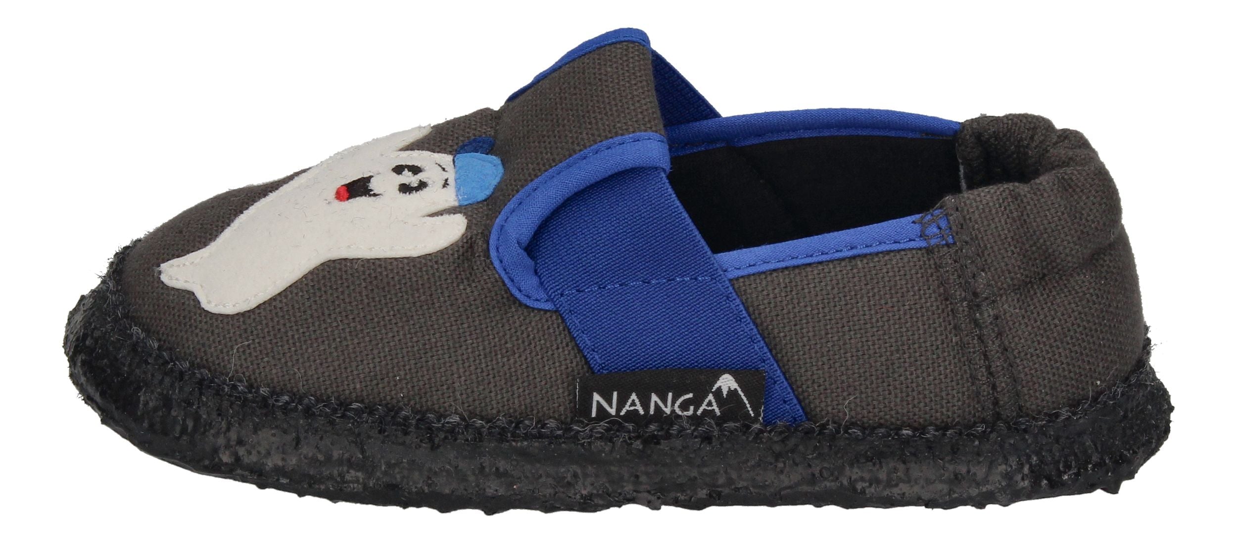 NANGA Kinderschuhe - Hausschuhe SPUKI - dunkelgrau