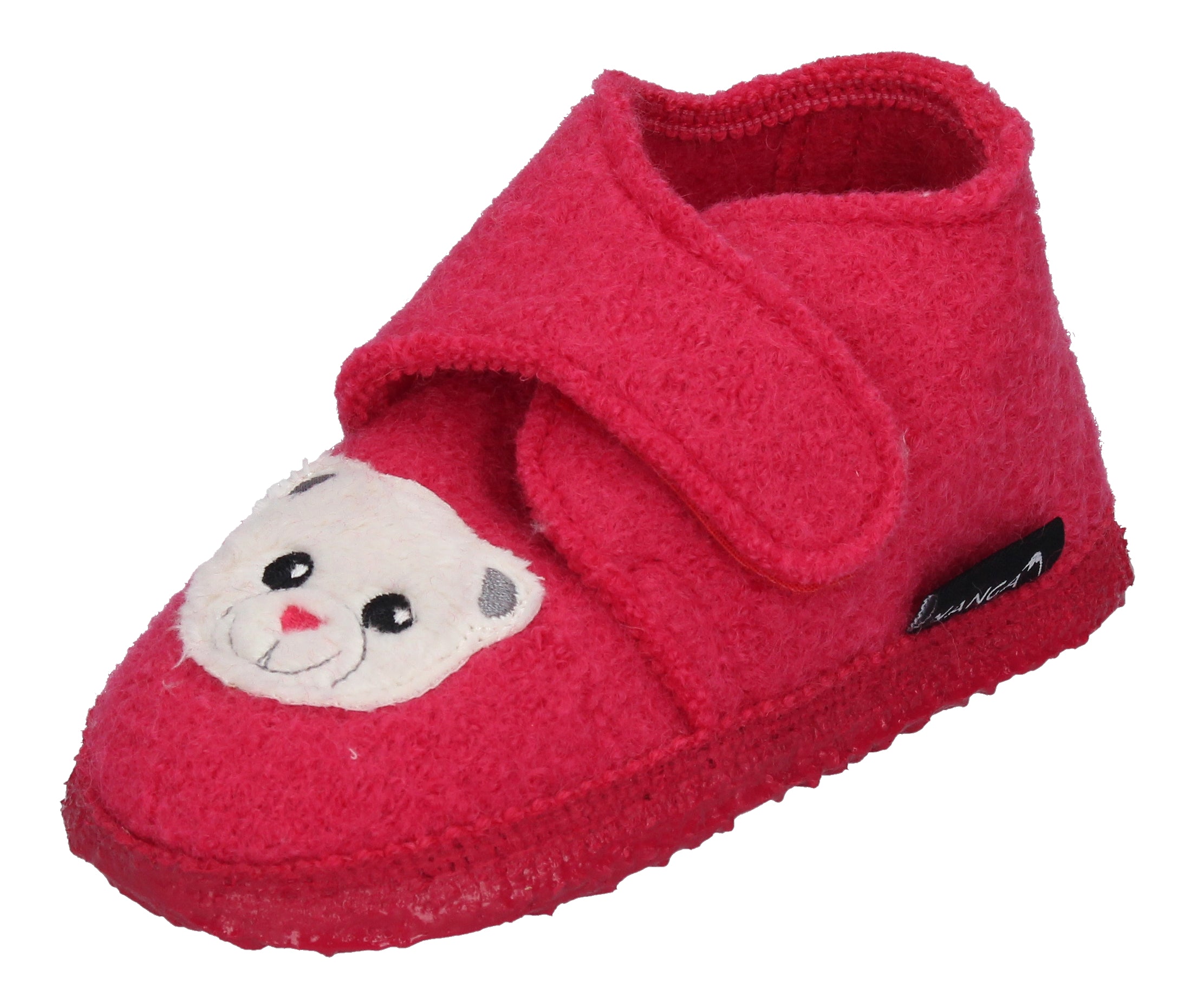 NANGA Kinderschuhe - Hausschuhe TEDDY BEAR - fuchsia-0