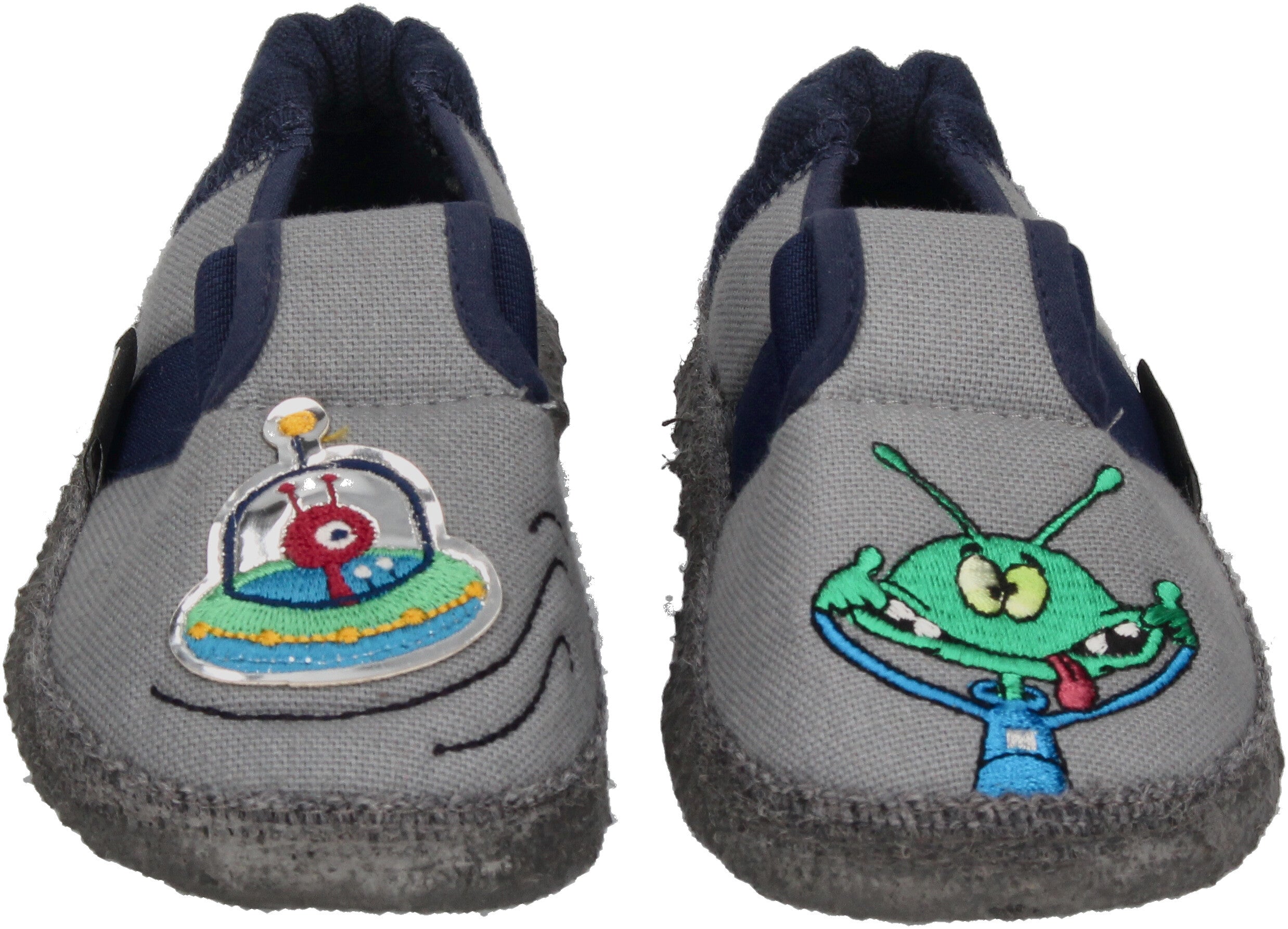 NANGA Kinderschuhe - Hausschuhe UFO - hellgrau