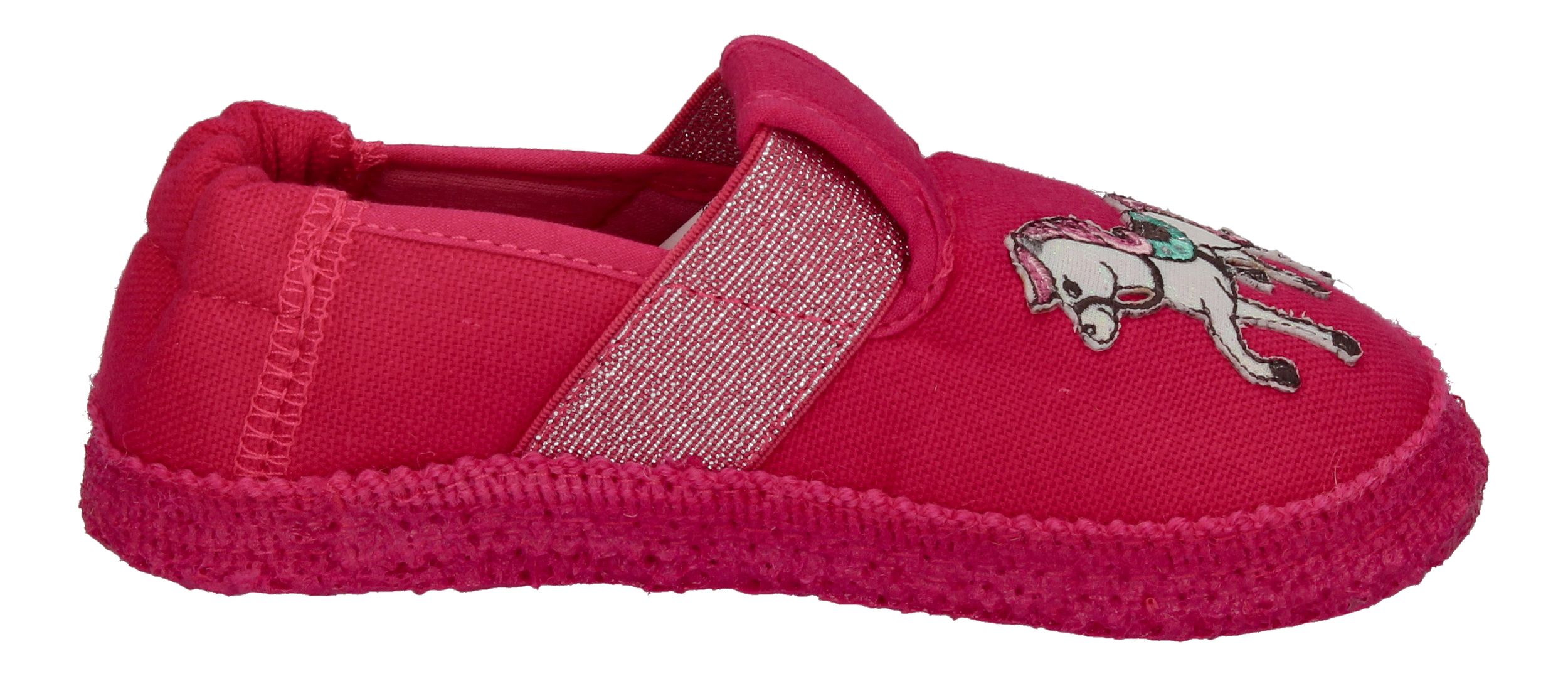 NANGA Kinderschuhe - Hausschuhe ZIRKUS - himbeere