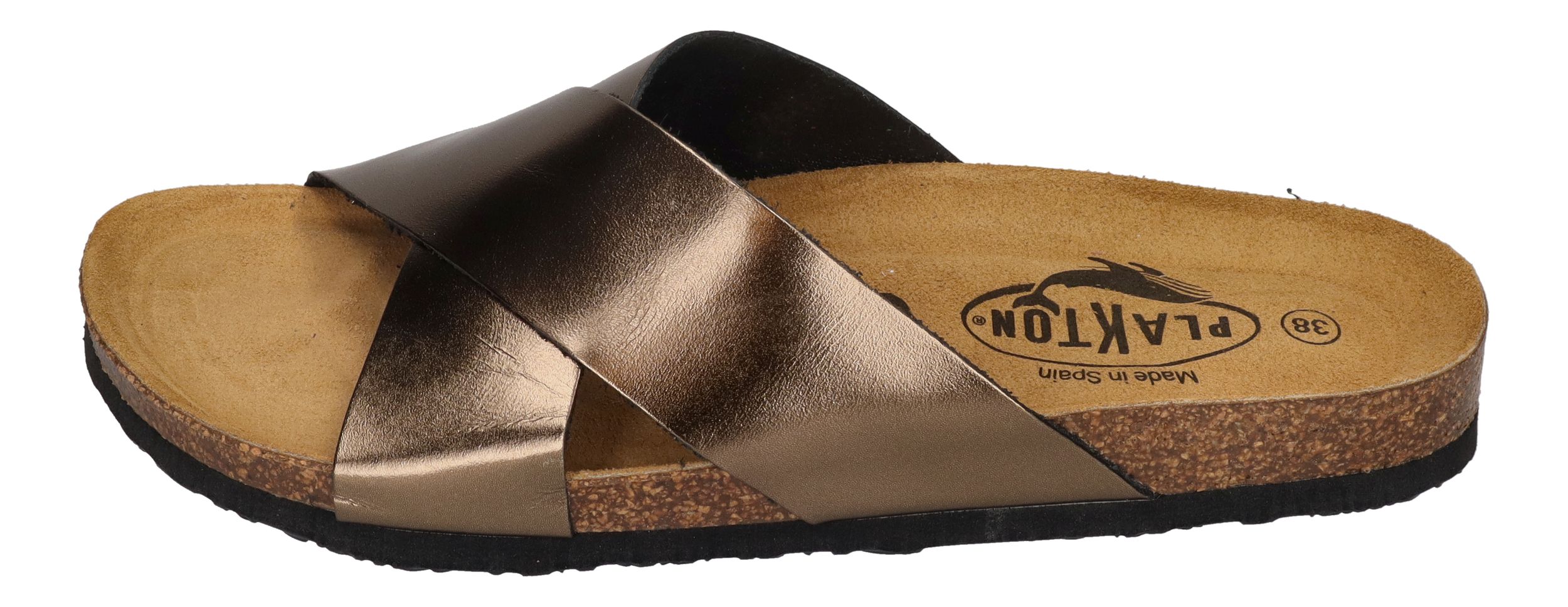 PLAKTON Damenschuhe Pantoletten - BIBI 181051 - bronze