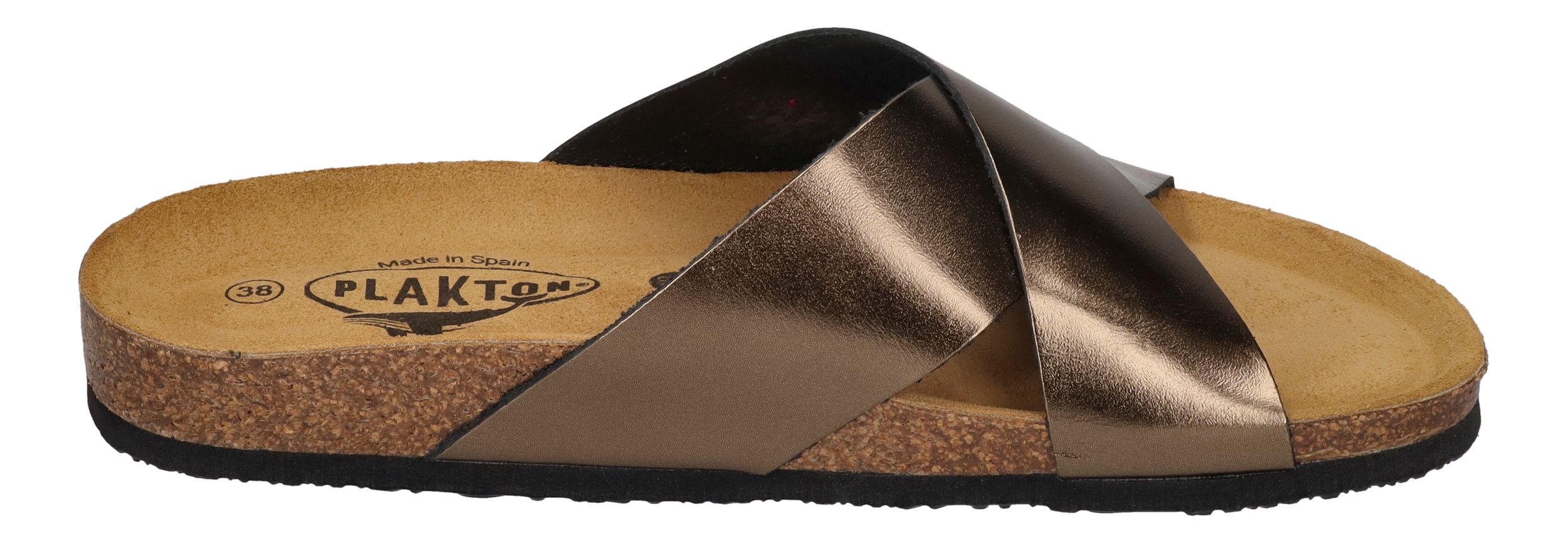 PLAKTON Damenschuhe Pantoletten - BIBI 181051 - bronze