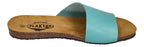 PLAKTON Damenschuhe Pantoletten - BLOGG 575538 - agua