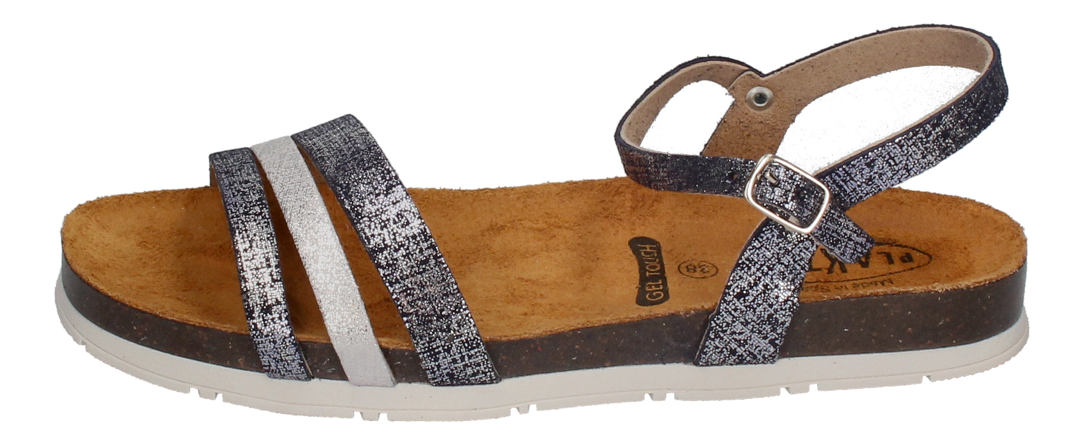PLAKTON Damenschuhe Sandaletten GREEN 565080 azul blanco-1
