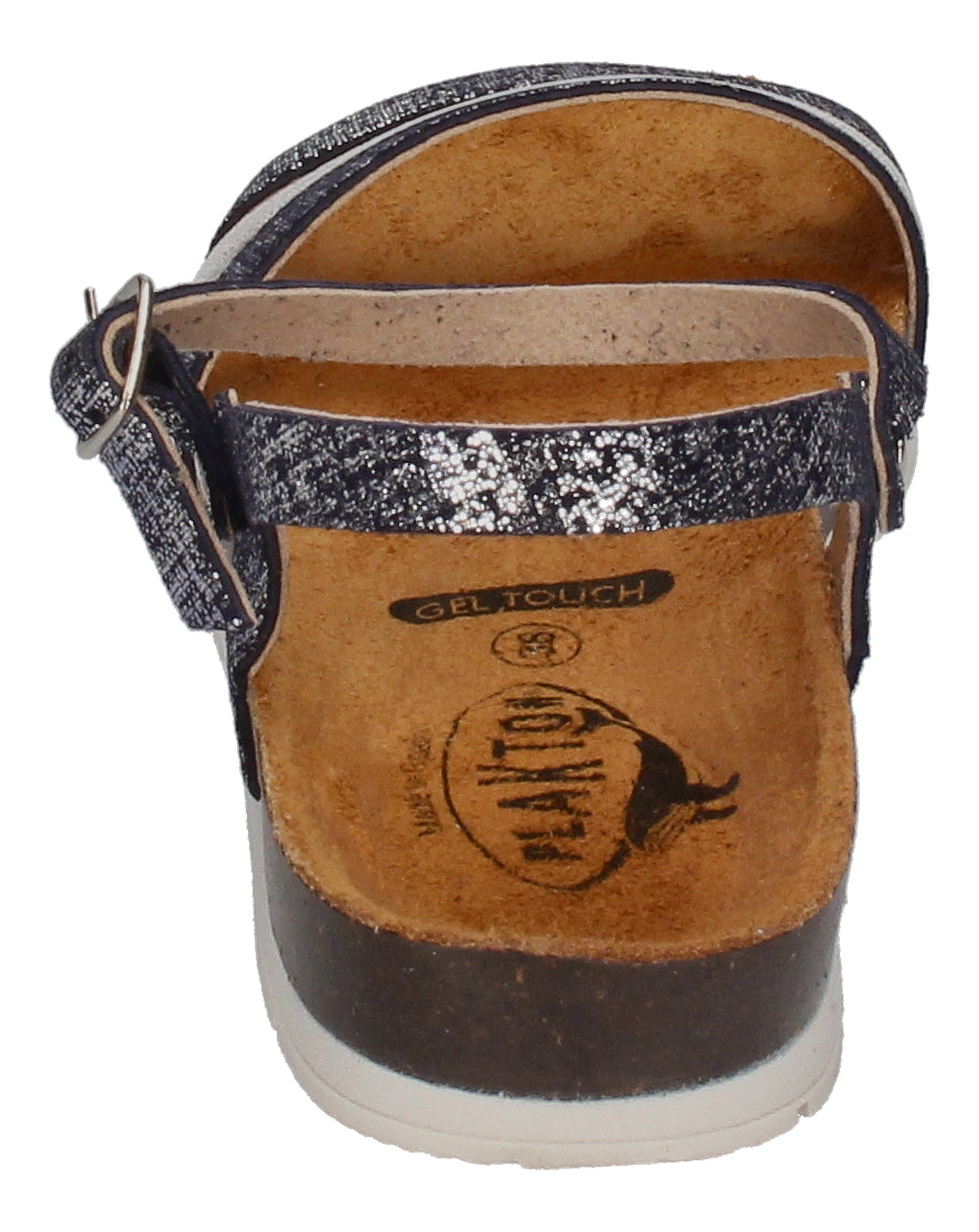 PLAKTON Damenschuhe Sandaletten GREEN 565080 azul blanco-4