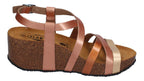 PLAKTON Damen Sandaletten SO SONG 875174 oro cobre rose-3