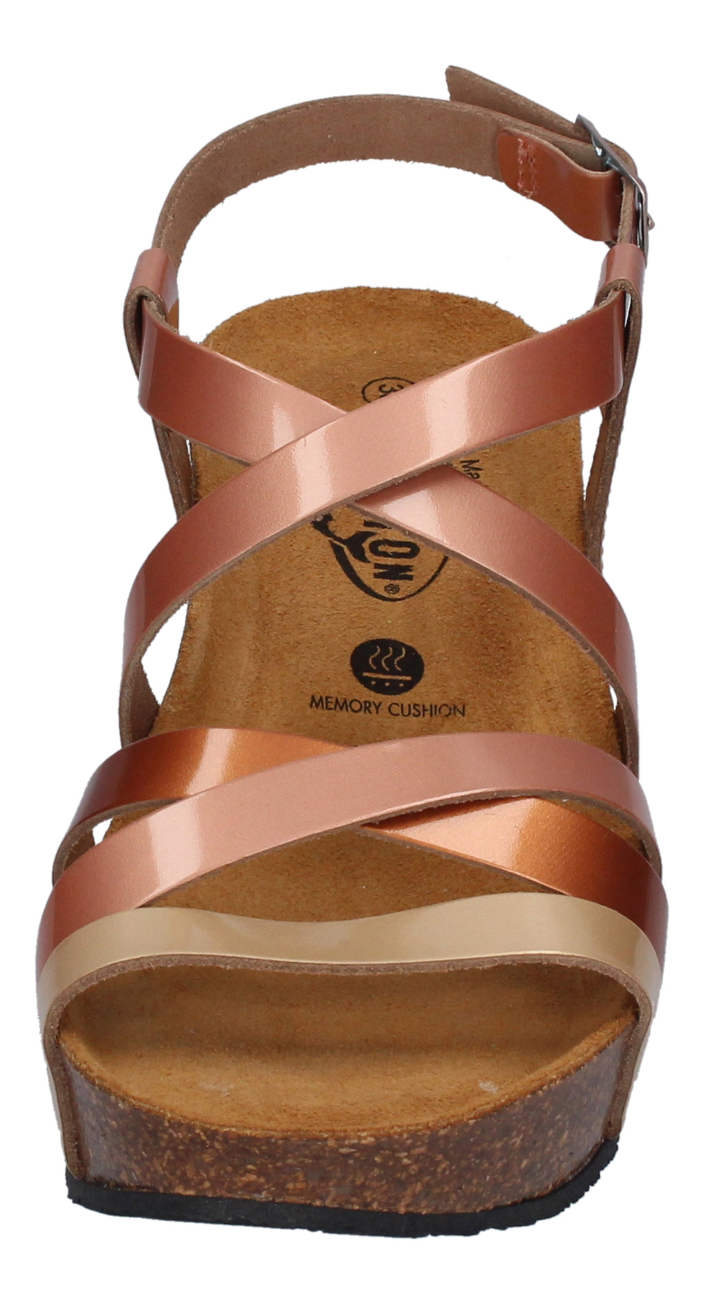 PLAKTON Damen Sandaletten SO SONG 875174 oro cobre rose-2