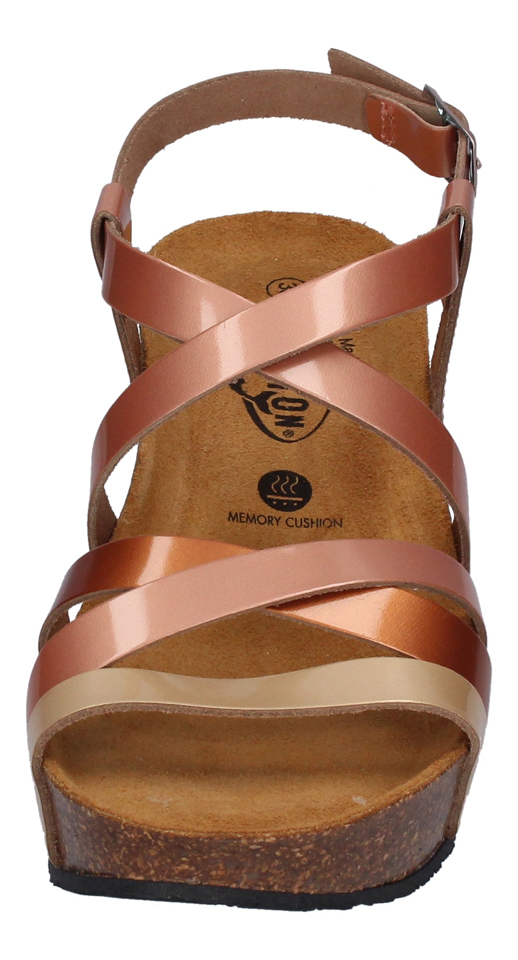 PLAKTON Damen Sandaletten SO SONG 875174 oro cobre rose-2