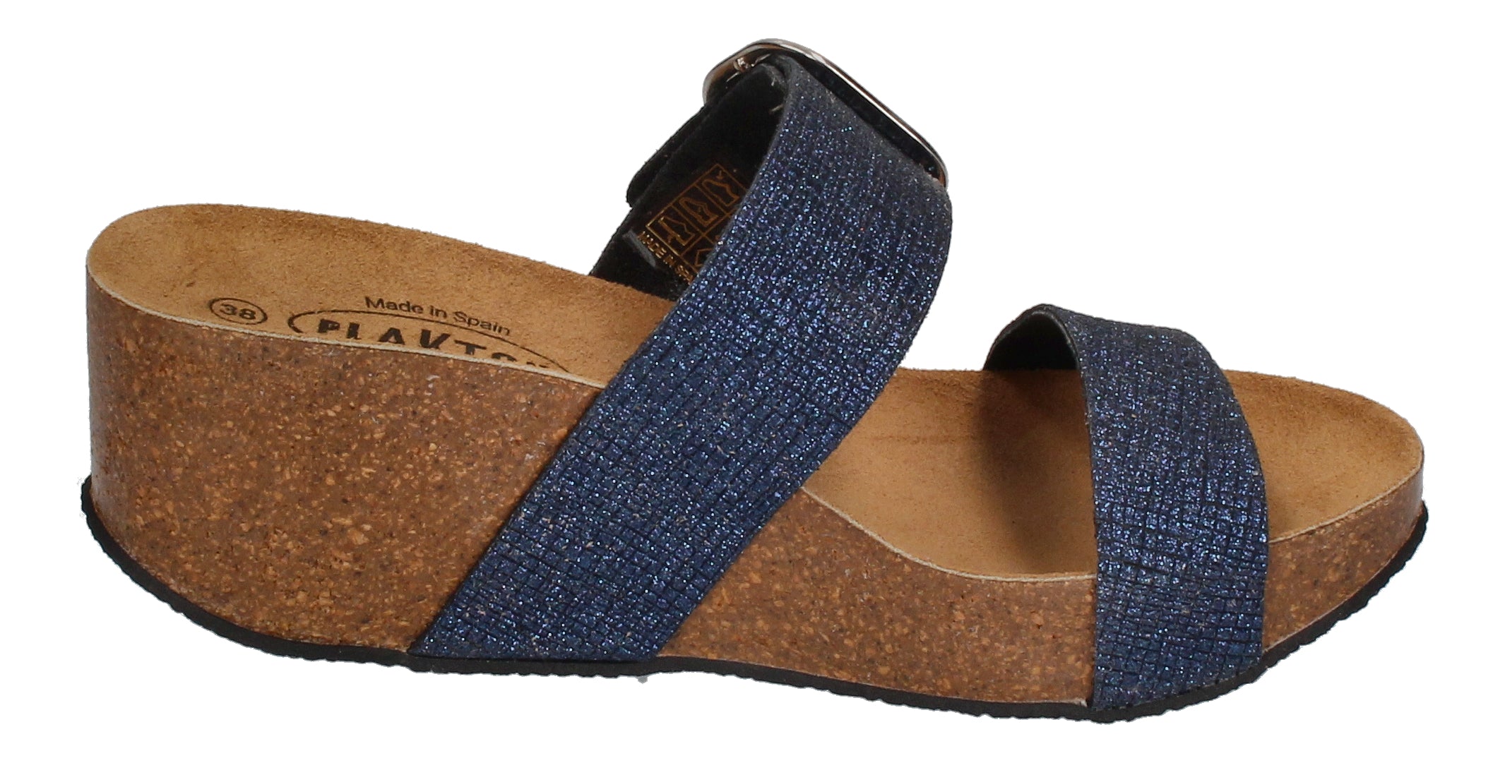 PLAKTON Damenschuhe Pantoletten - SO ROCK 273004 - azul-3