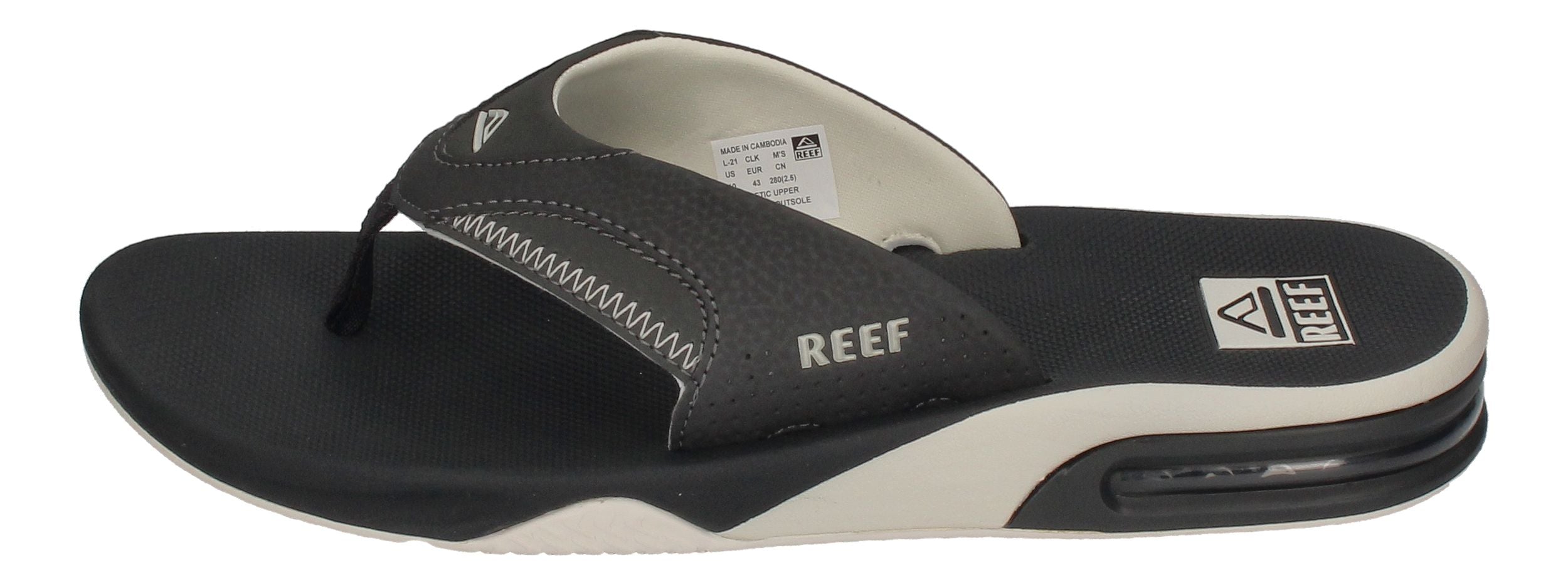 REEF Herren Zehentrenner FANNING CI7305 - raven white-1