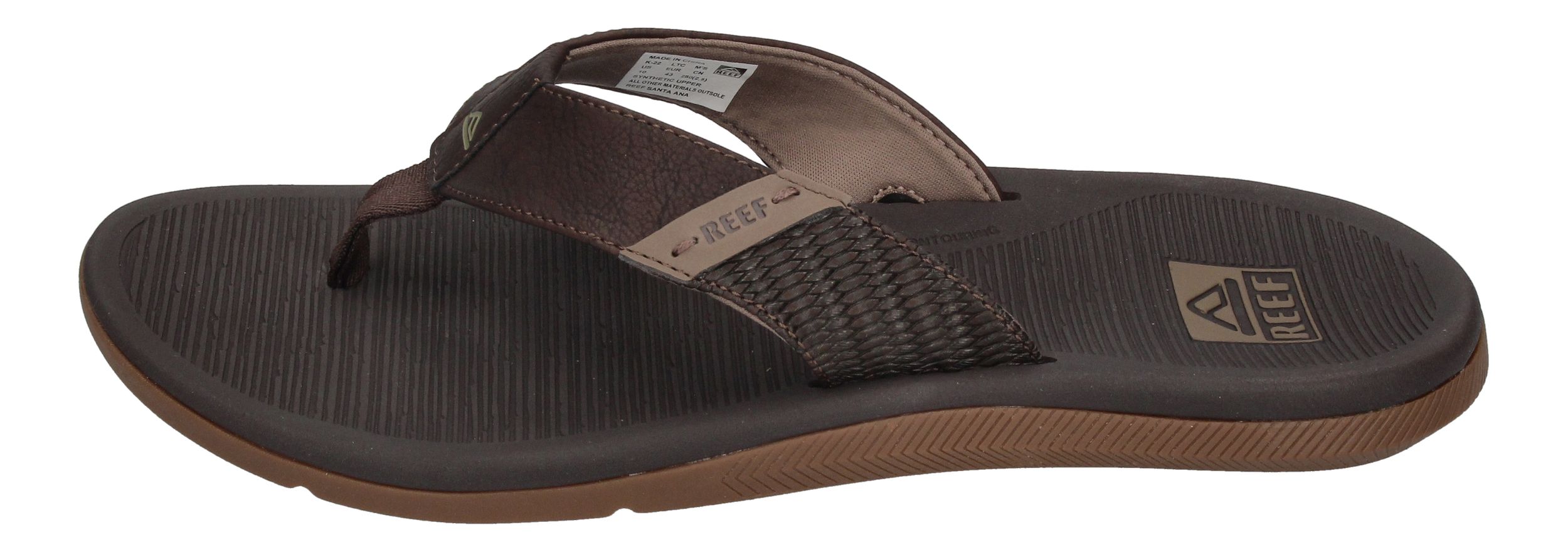 REEF Herrenschuhe Zehentrenner - SANTA ANA - brown-1