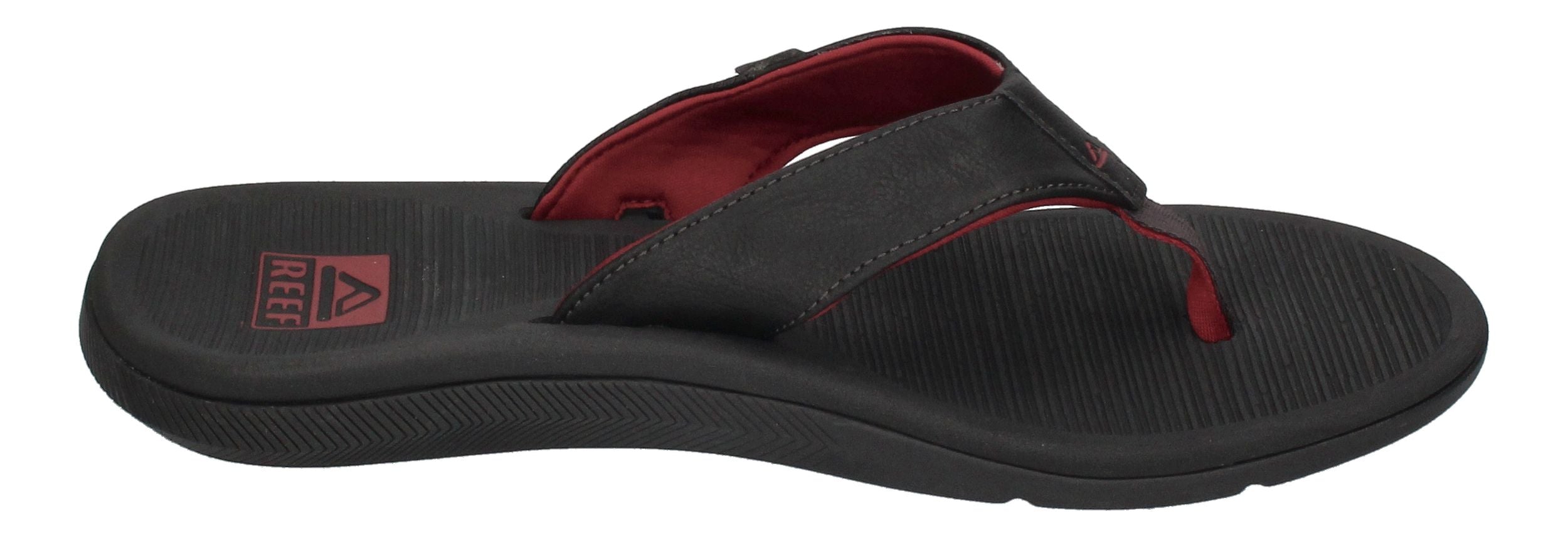 REEF Herrenschuhe Zehentrenner - SANTA ANA - raven red-3