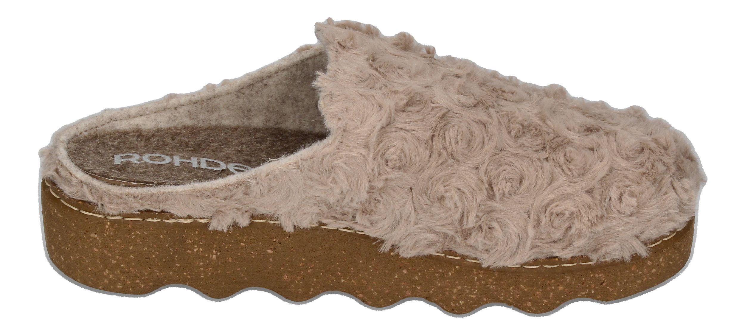 ROHDE Damenschuhe Hausschuhe - FOGGIA-D 6118-17 leinen