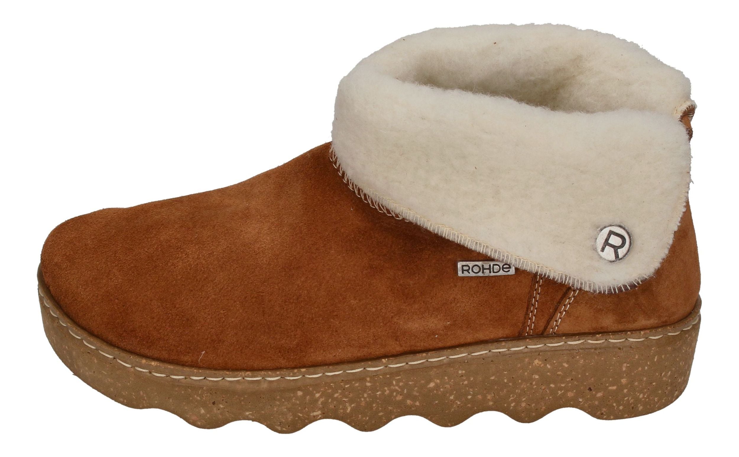 ROHDE Damen Hausschuhe FOGGIA-D 6128-76 cuoio