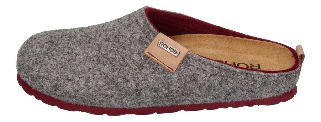 ROHDE Damen - Hausschuhe NAPOLI 6800-80 - Grey-1