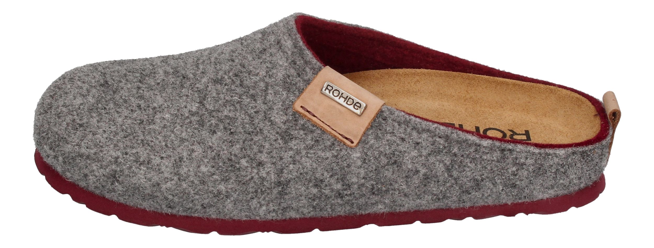 ROHDE Damen - Hausschuhe NAPOLI 6800-80 - Grey-1