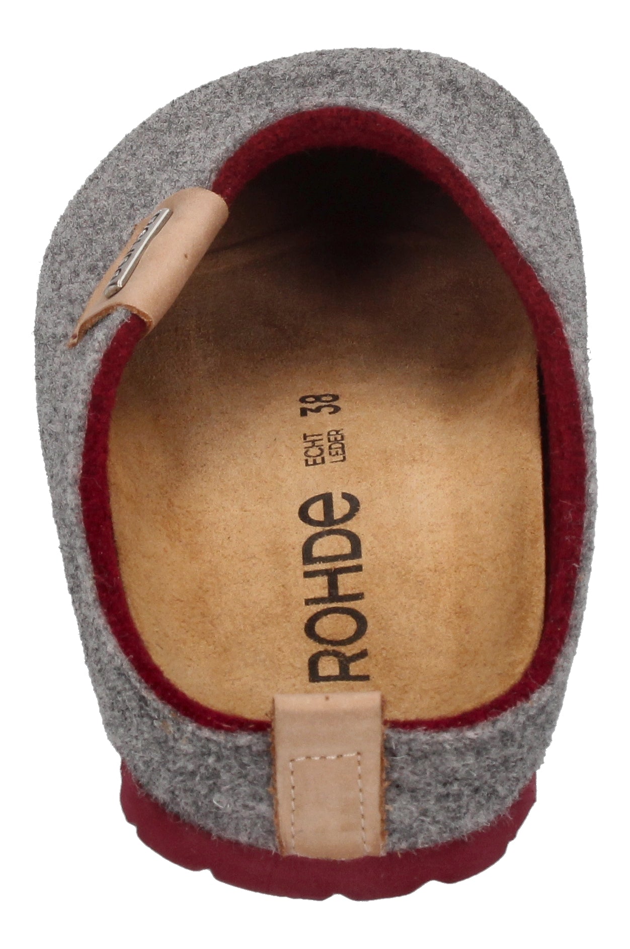 ROHDE Damen - Hausschuhe NAPOLI 6800-80 - Grey-4
