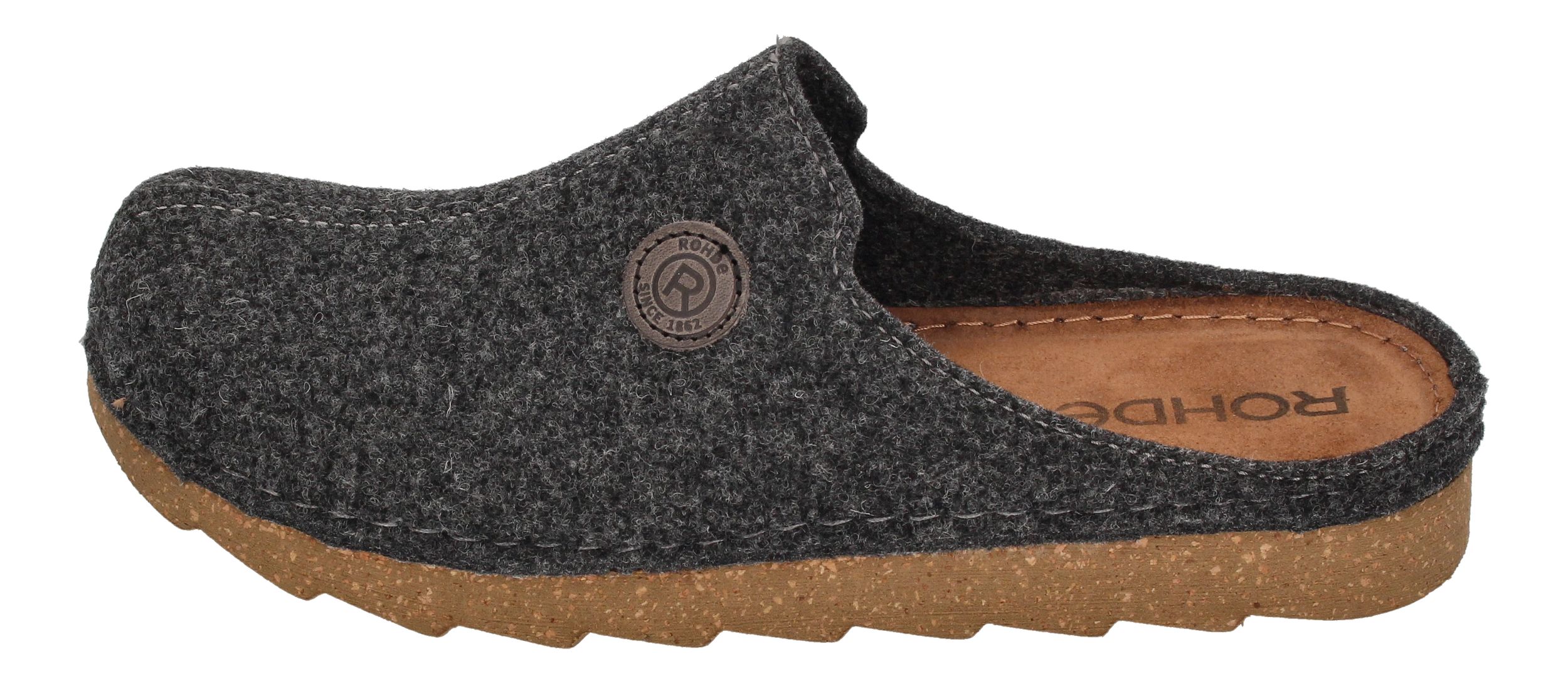 ROHDE Herrenschuhe Hausschuhe FOGGIA-H 7100-82 anthrazit