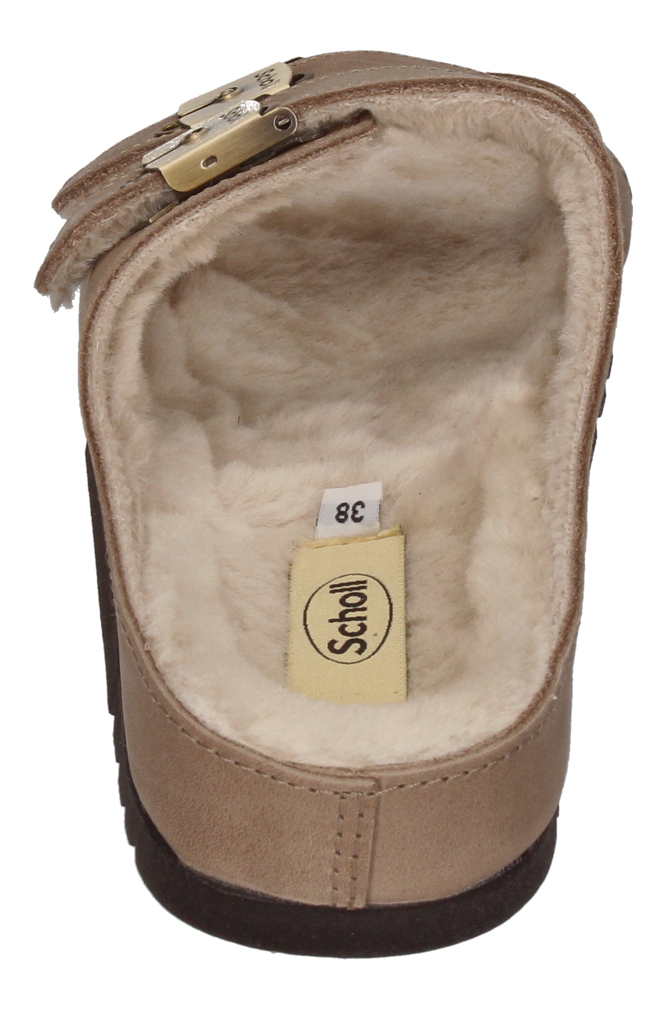 SCHOLL Damenschuhe Pantoletten KIM FUR - taupe-4