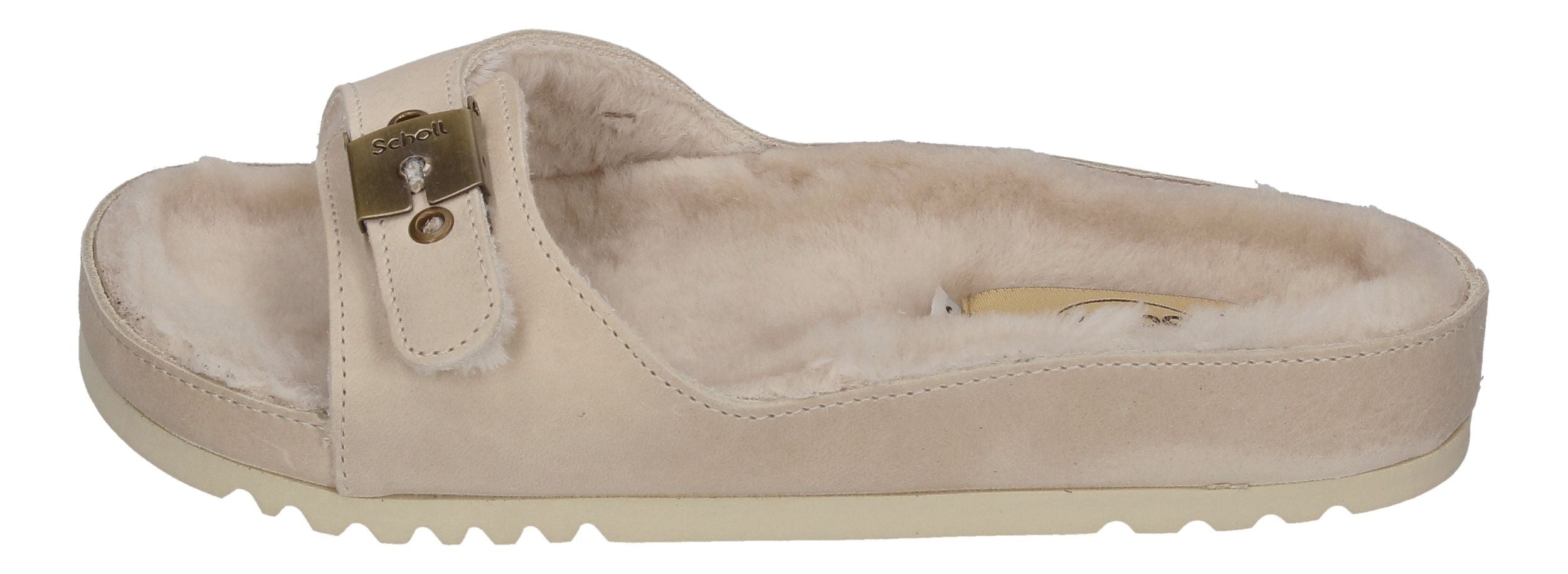 SCHOLL Damenschuhe Pantoletten MEG FUR - ivory-1