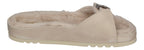 SCHOLL Damenschuhe Pantoletten MEG FUR - ivory-3