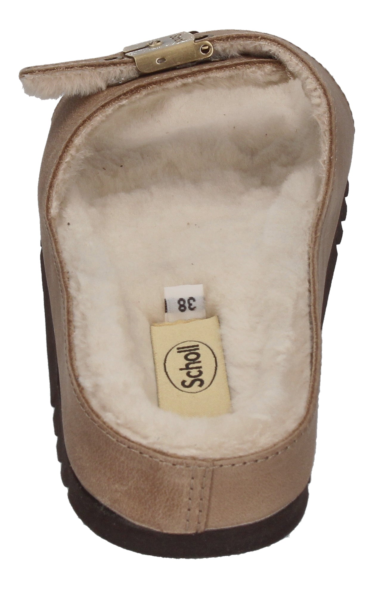 SCHOLL Damenschuhe Pantoletten MEG FUR - taupe-4