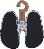 SLIPSTOP Kinder Hausschuhe Badeschuhe MATES Tiere hellblau-1