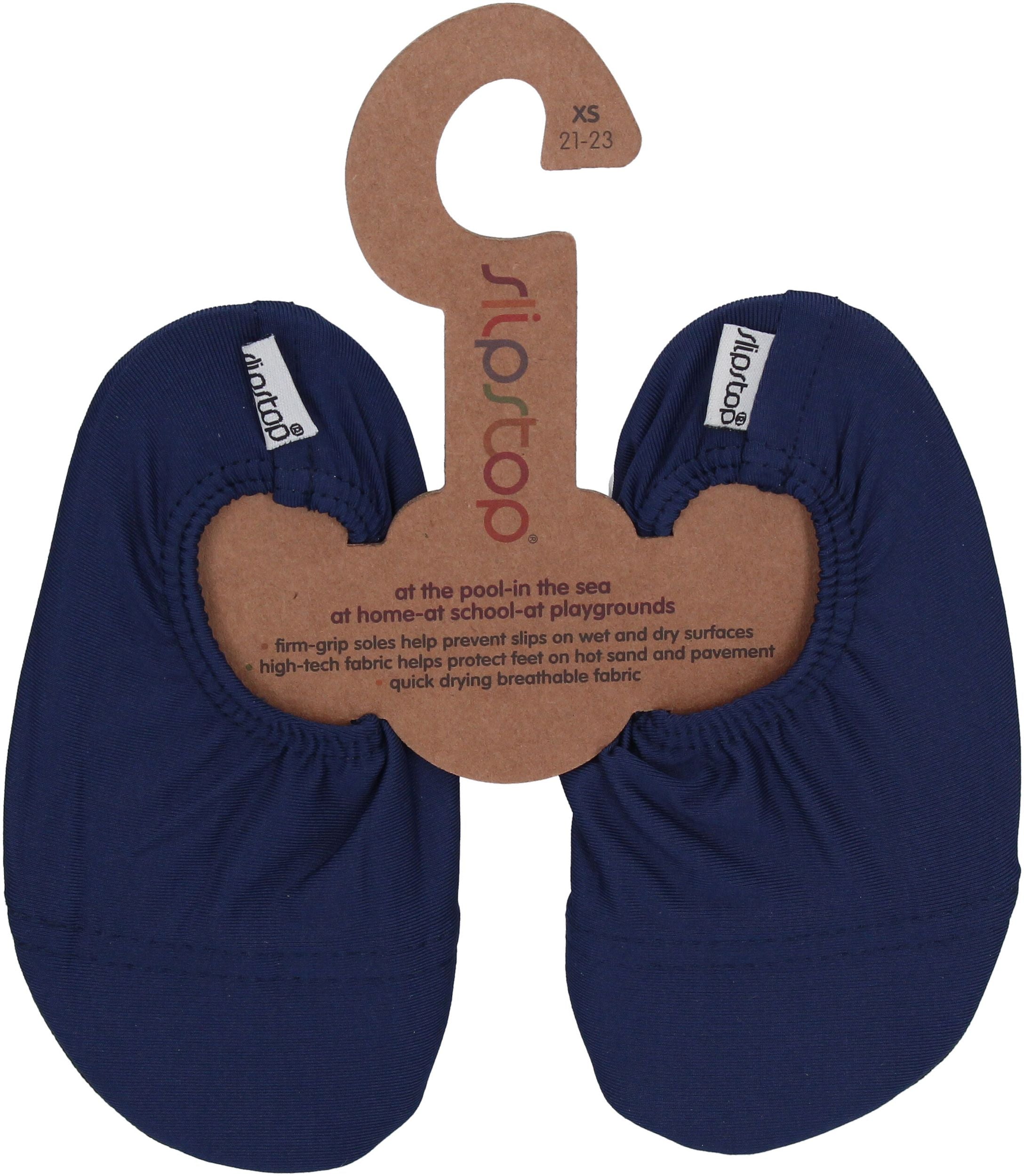 SLIPSTOP Kinder Hausschuhe Badeschuhe NAVY dunkelblau-0