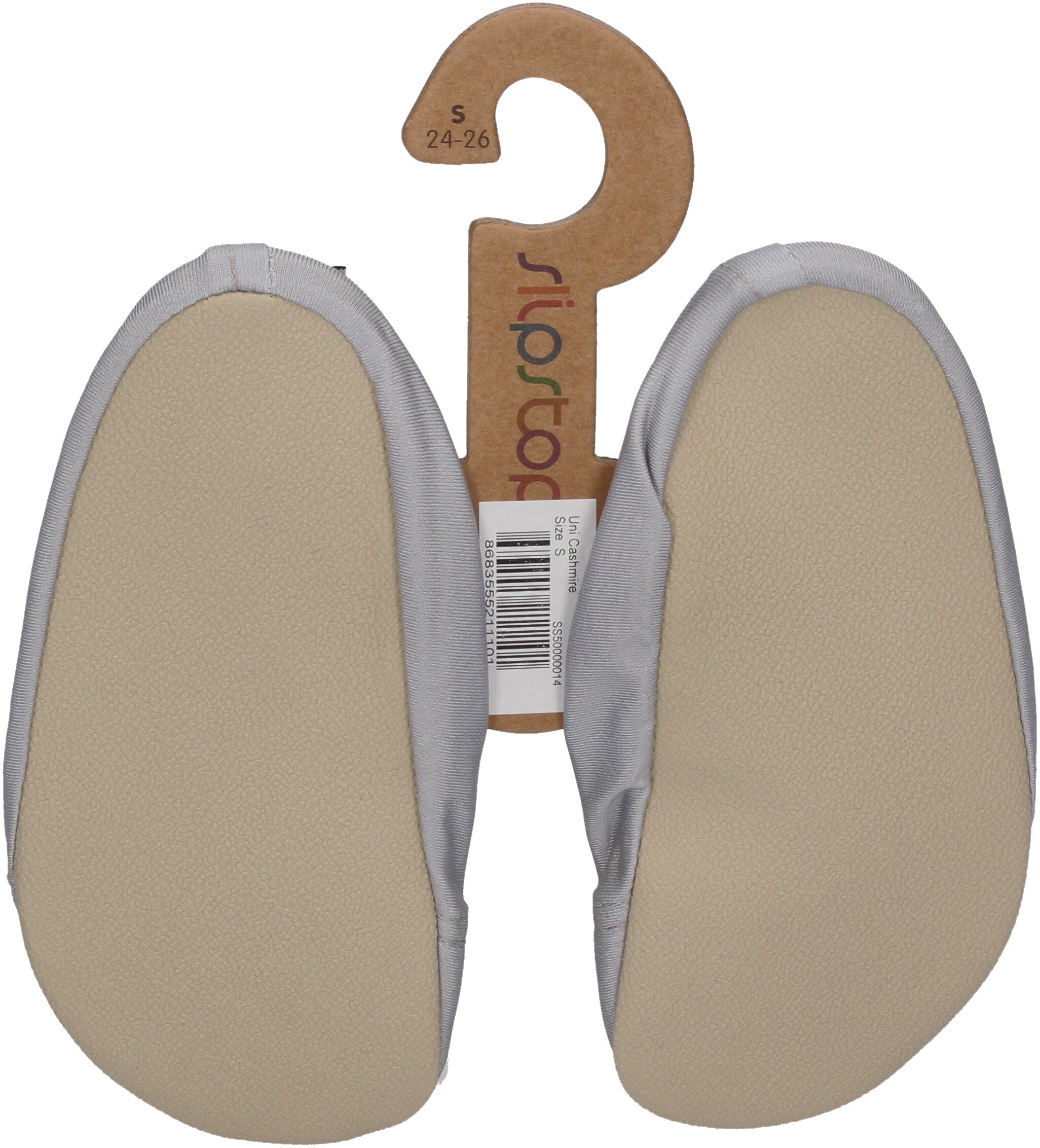 SLIPSTOP Kinder Hausschuhe Badeschuhe CASHMERE - silber-1