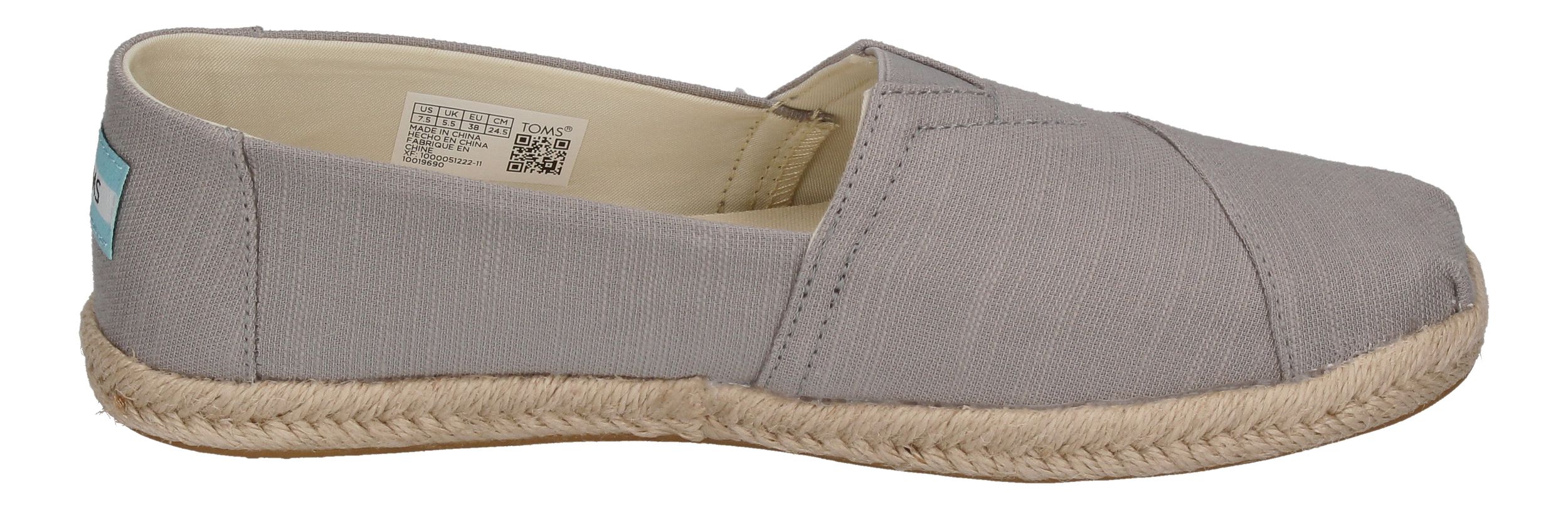 TOMS Damen Espadrilles ALPARGATA ROPE 10019690 grey-3