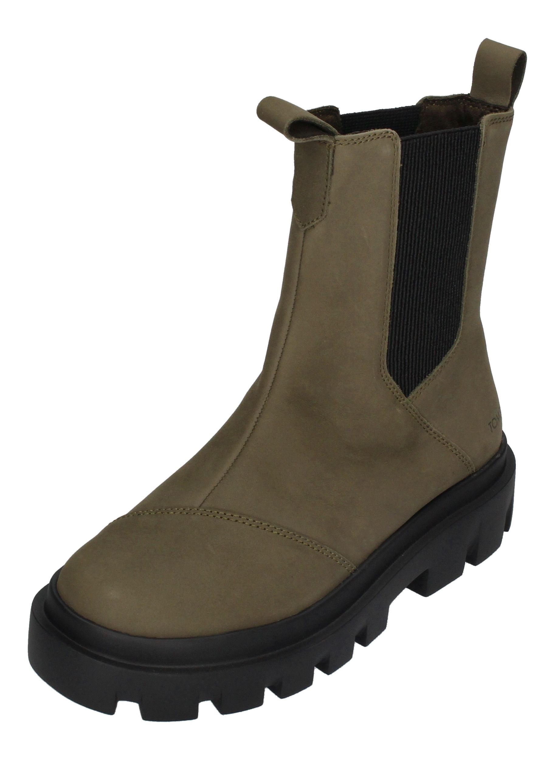 TOMS Damenschuhe - Chelseaboots ROWAN 10020252 - olive-0