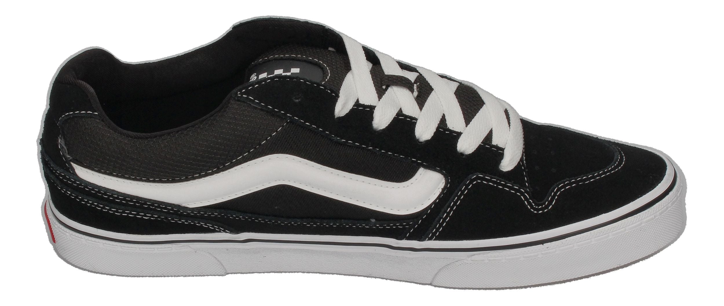 VANS in Übergrößen - CALDRONE Suede Mesh - black white-3