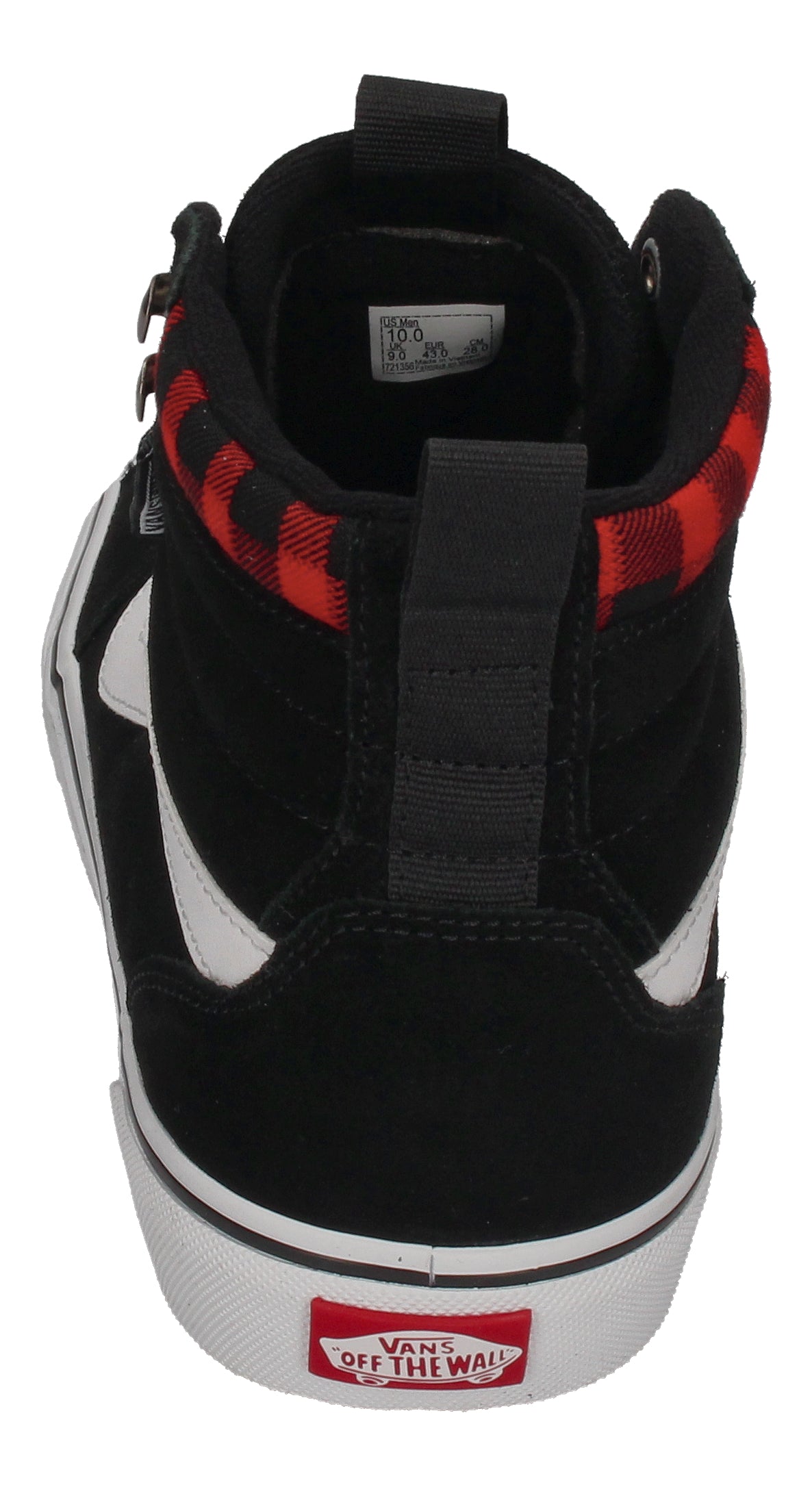 VANS in Übergrößen FILMORE HI VansGuard Suede - Black Red Plaid