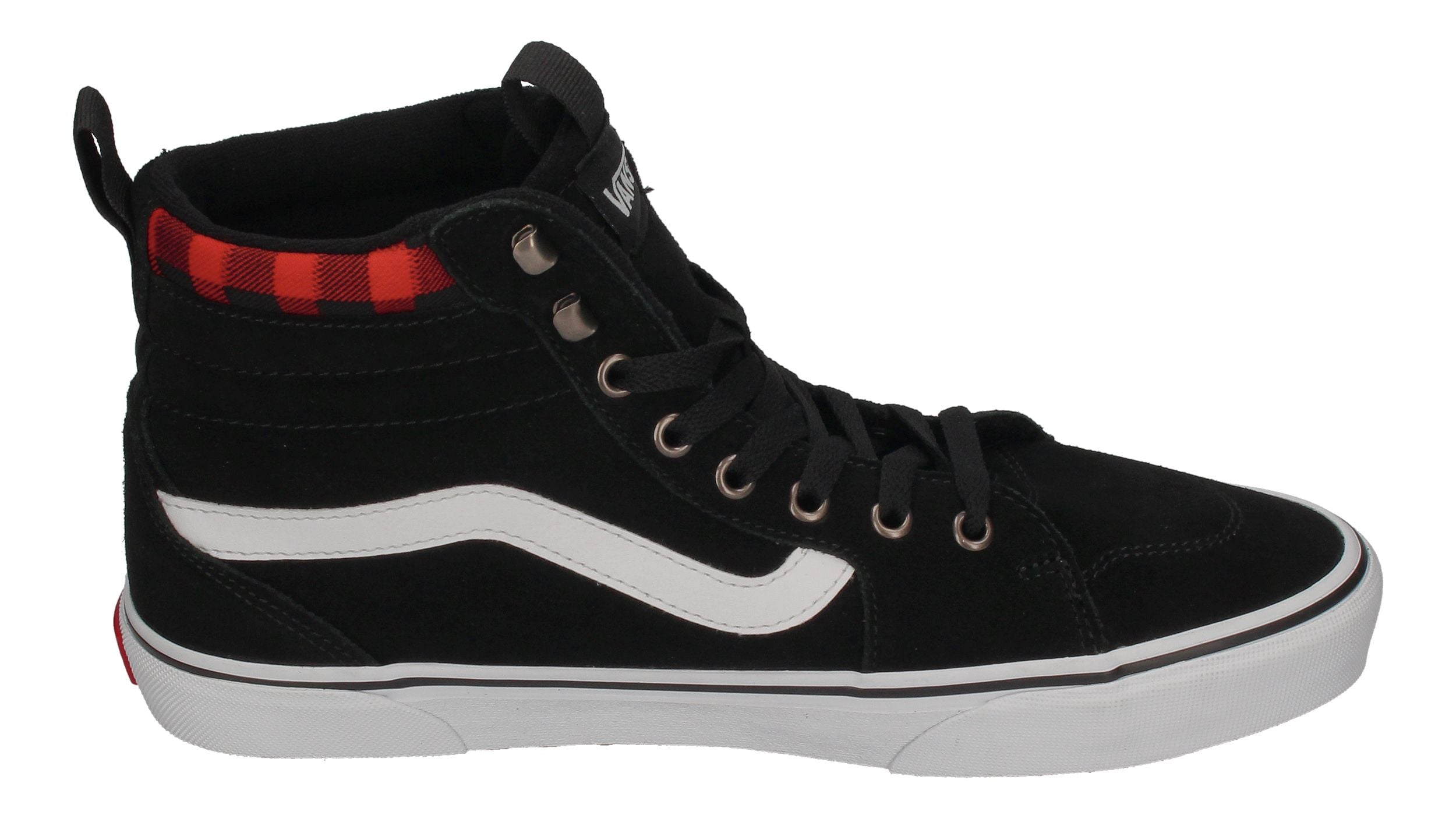 VANS in Übergrößen FILMORE HI VansGuard Suede - Black Red Plaid