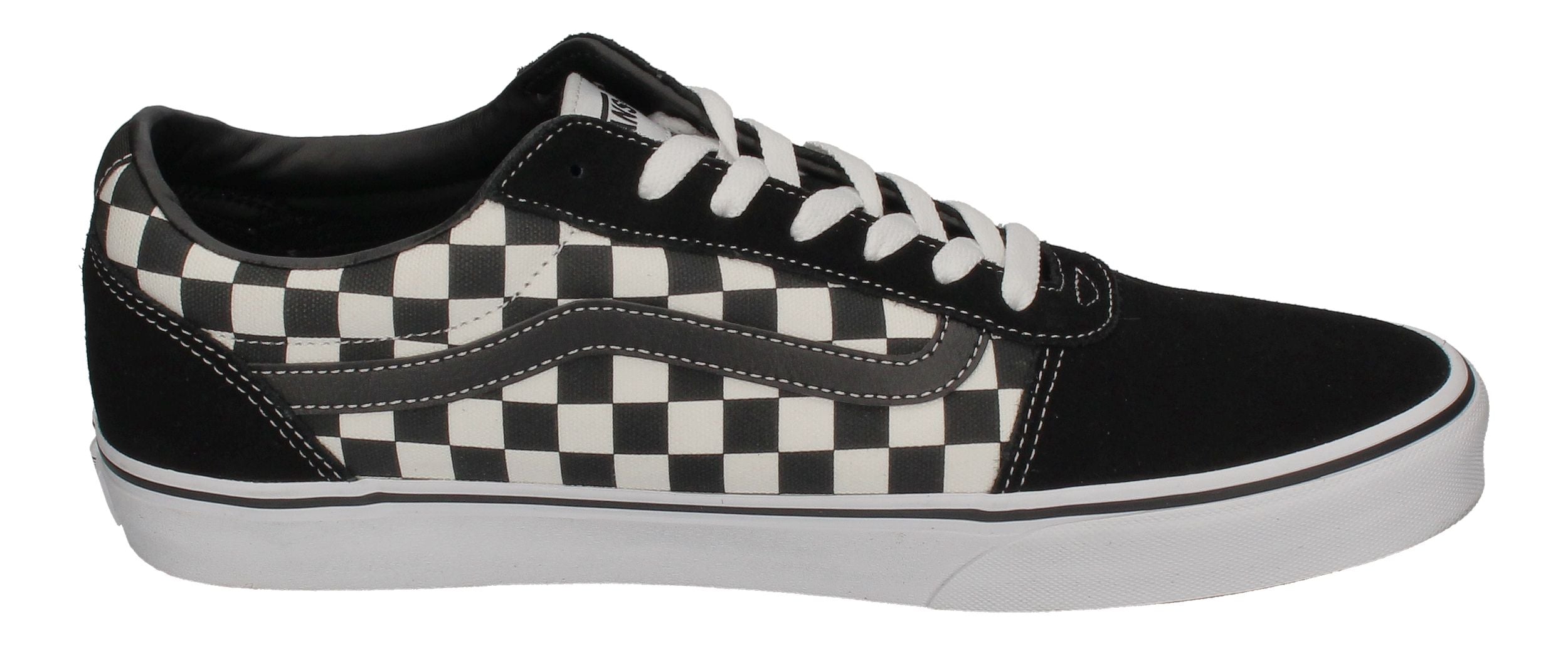 VANS in Übergrößen - WARD (Checkered) black white-3