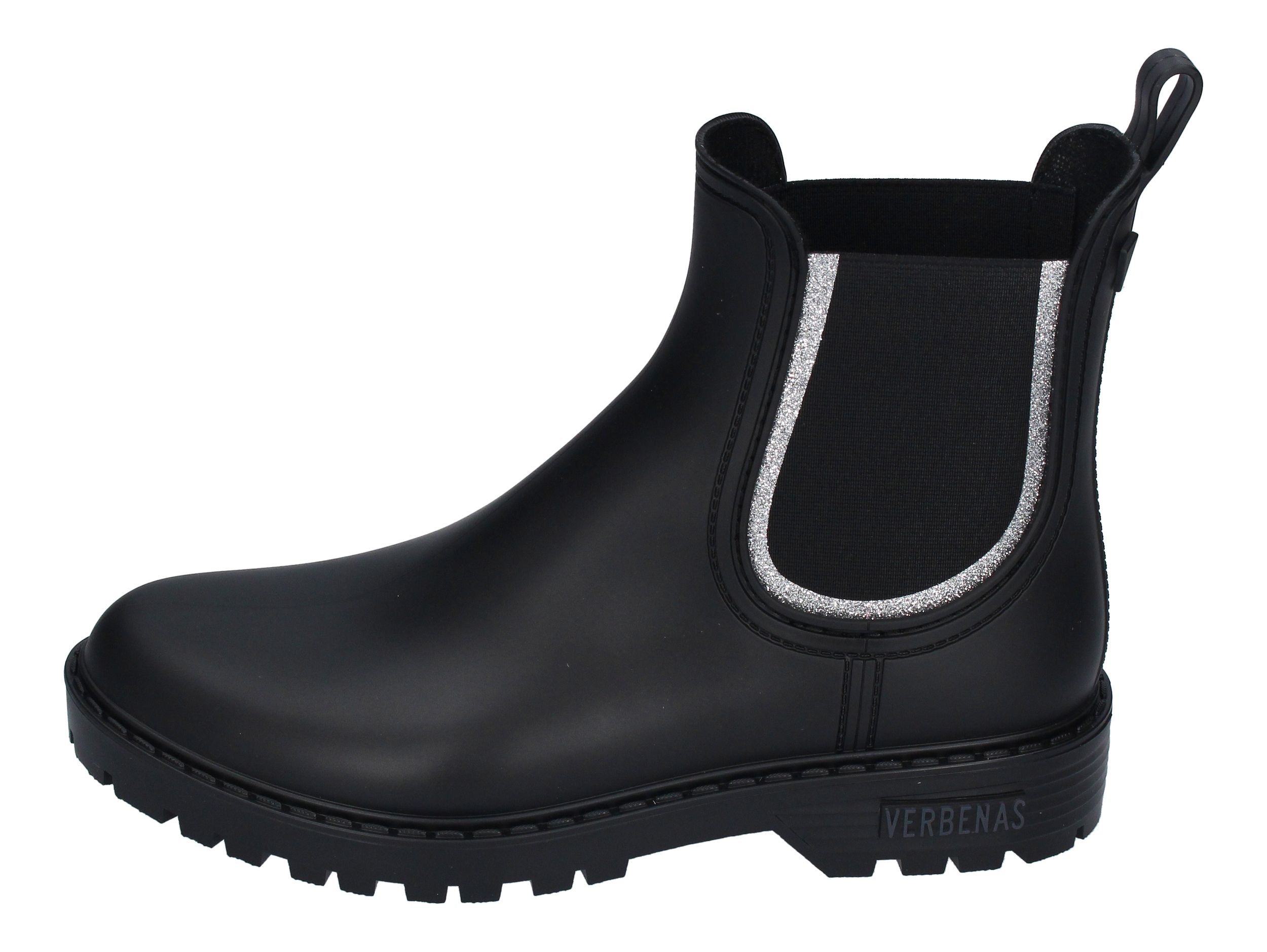 VERBENAS Gummistiefel - GAUDI MATE GLITTER - negro plata-1