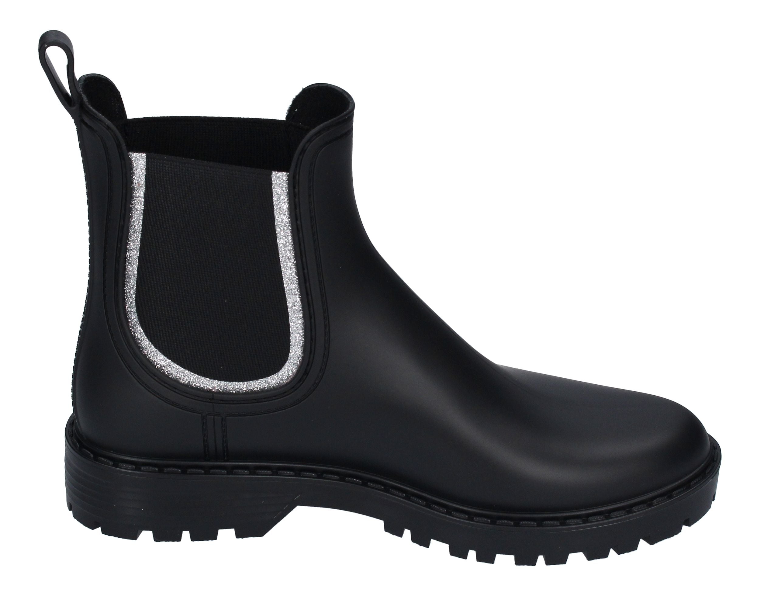 VERBENAS Gummistiefel - GAUDI MATE GLITTER - negro plata-3