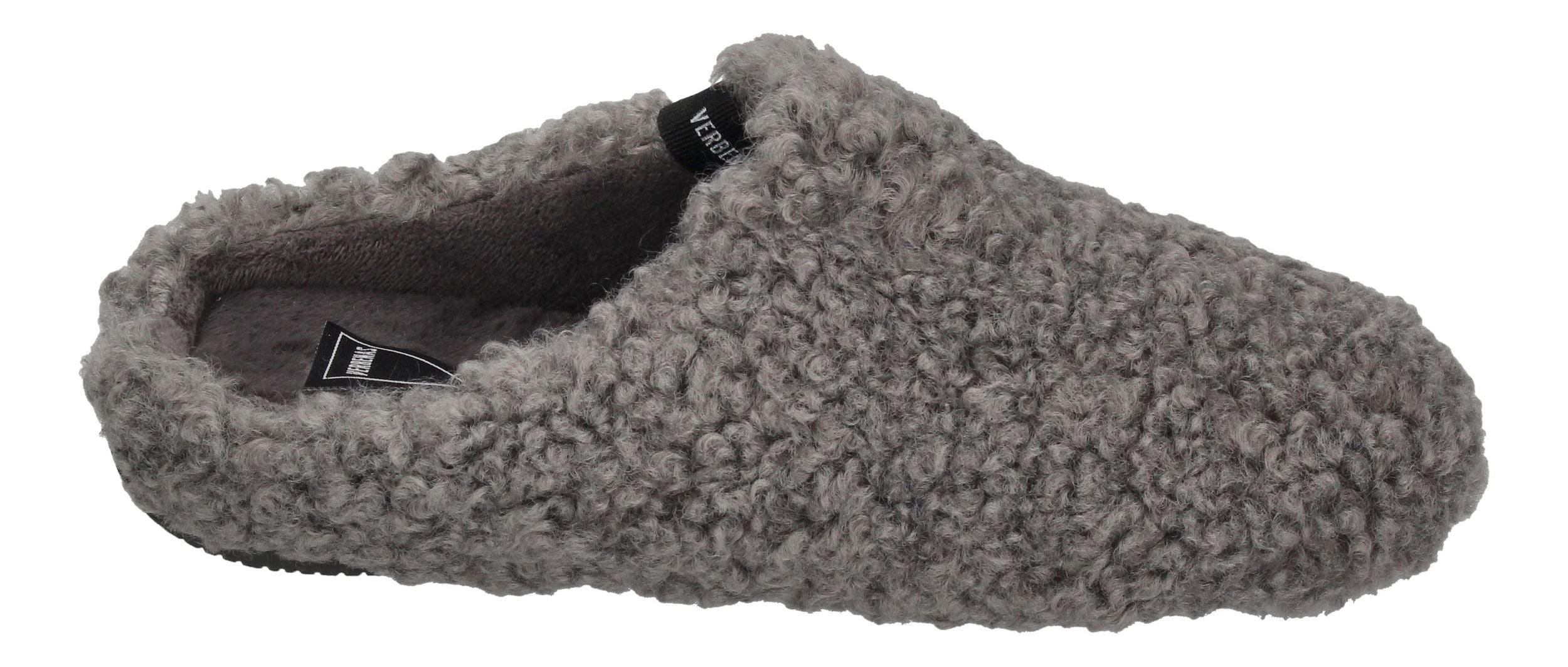 VERBENAS Damen Hausschuhe - YORK CURLY - antracita