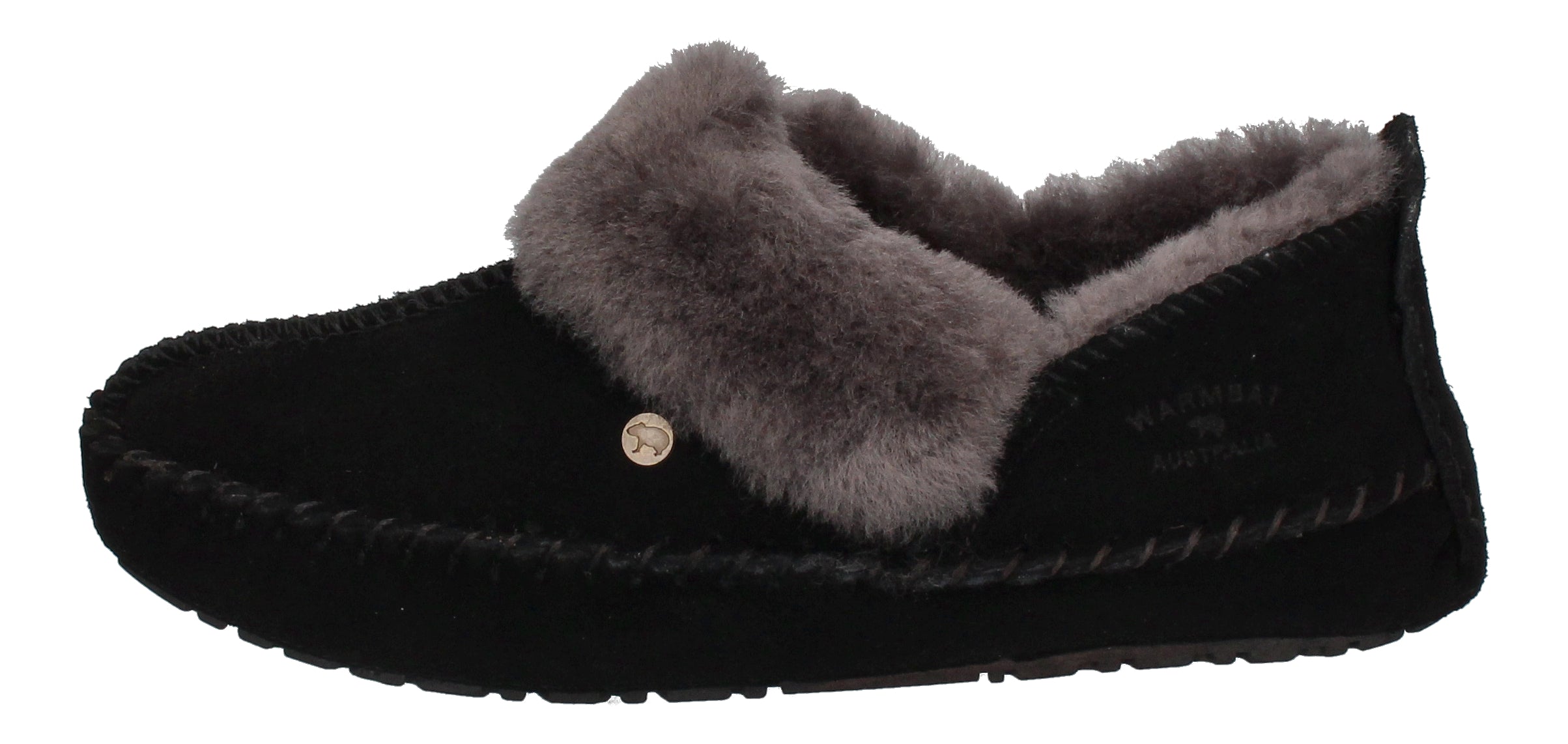 WARMBAT Damenschuhe Hausschuhe BARRINE SUEDE - black-1