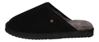 WARMBAT Lammfell Hausschuhe - CLASSIC SUEDE - black-1