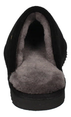 WARMBAT Lammfell Hausschuhe - CLASSIC SUEDE - black-4