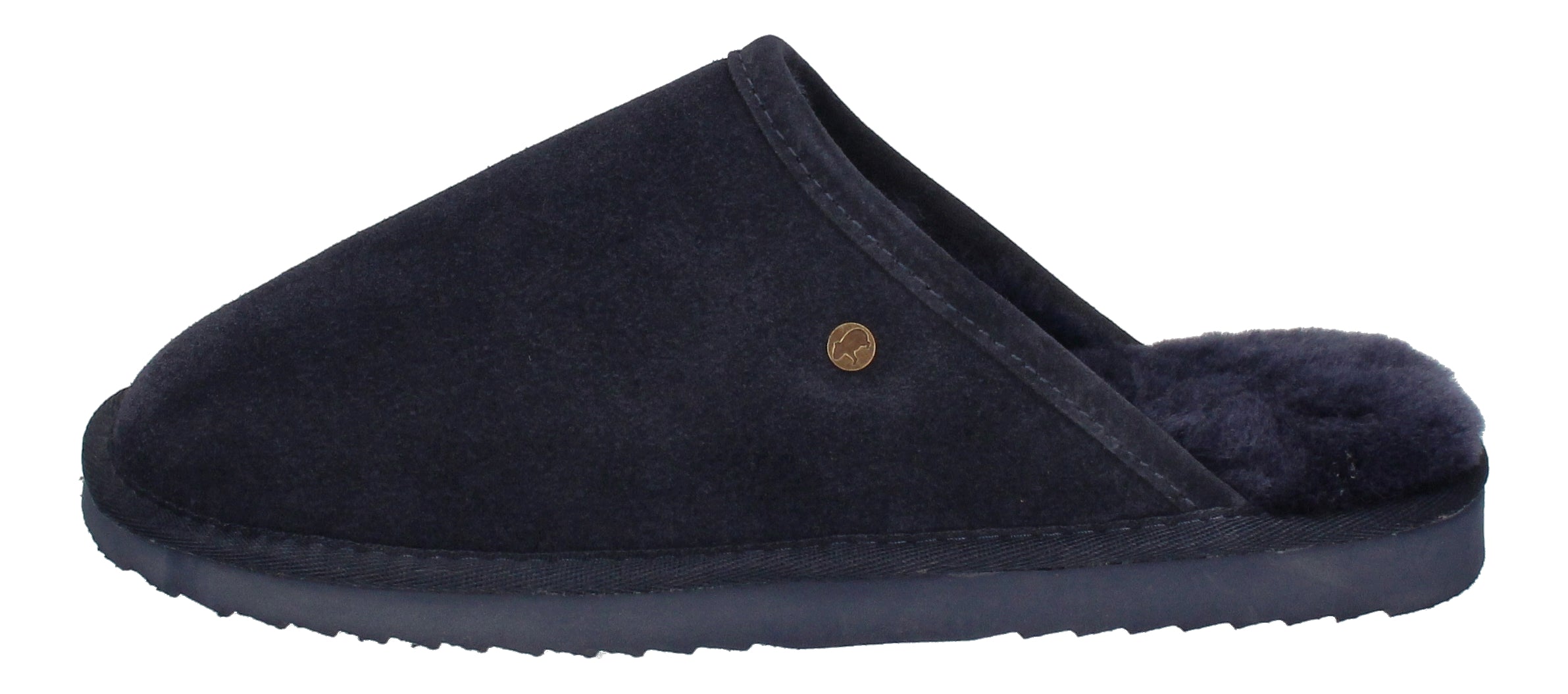 WARMBAT Lammfell Hausschuhe CLASSIC SUEDE dark navy-1