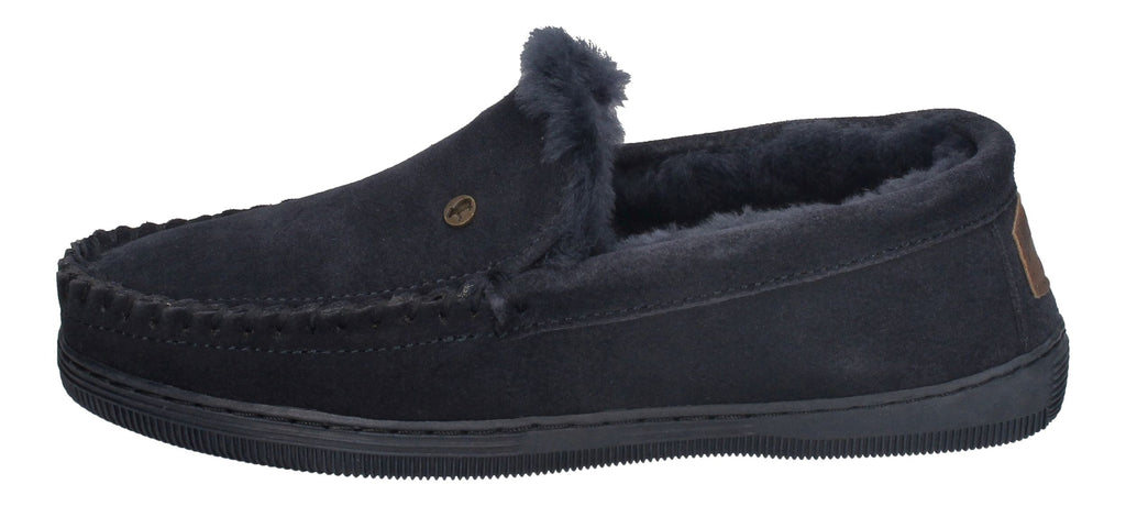 WARMBAT Herrenschuhe Hausschuhe GRIZZLY SUEDE - navy-1