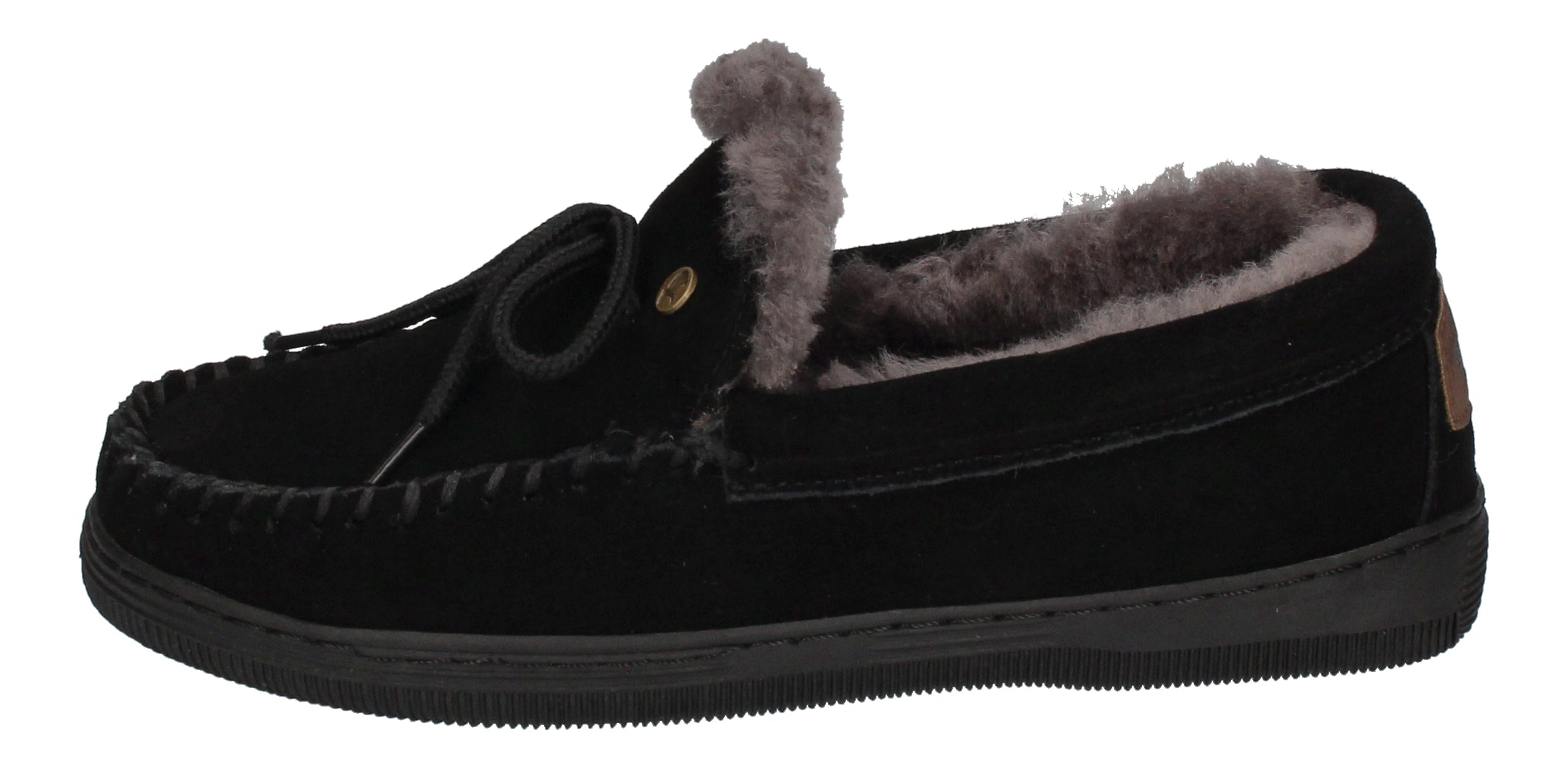 WARMBAT Damenschuhe Hausschuhe KOALA SUEDE - black-1