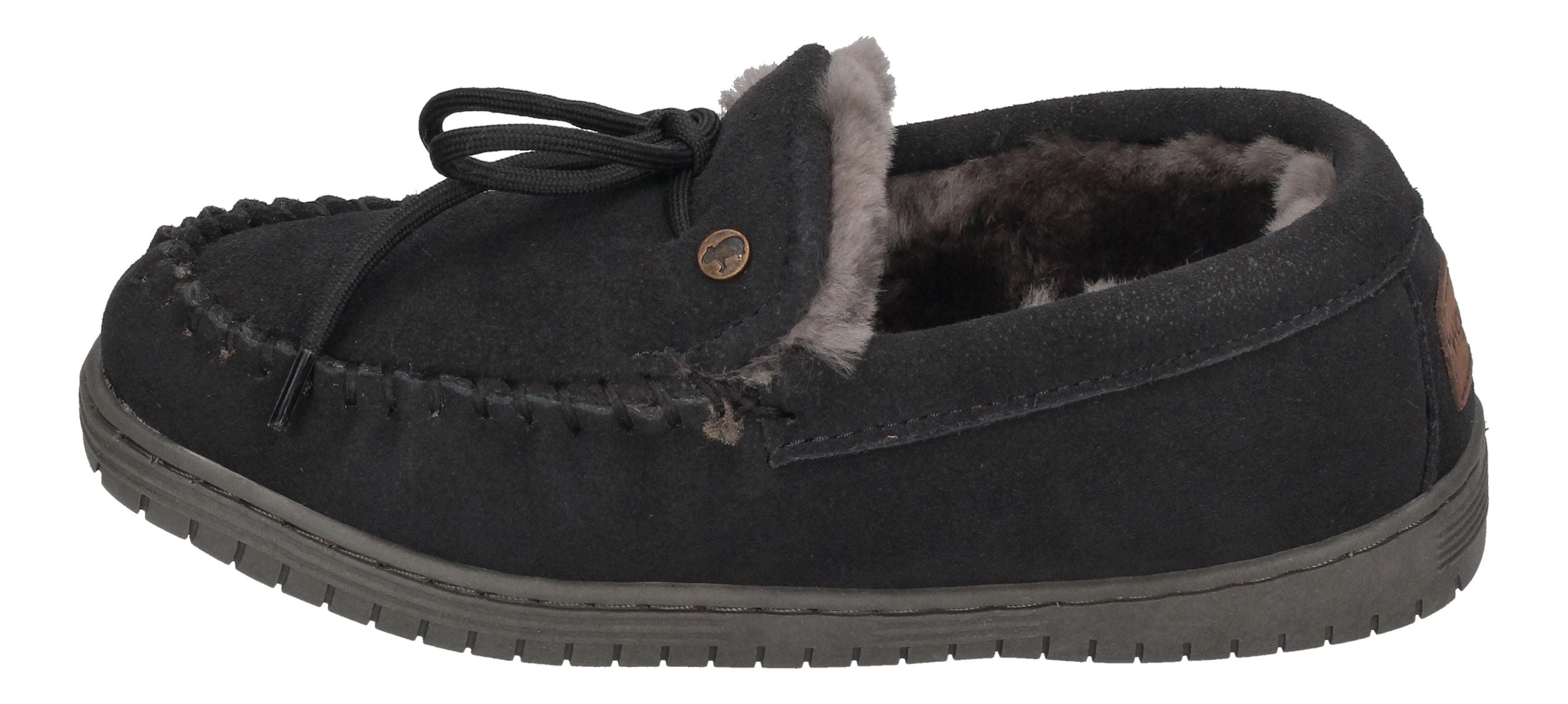 WARMBAT Damenschuhe Hausschuhe KOALA SUEDE - charcoal