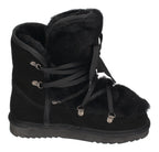 WARMBAT Damenschuhe Schaffell Booties MOONBI SUEDE - black