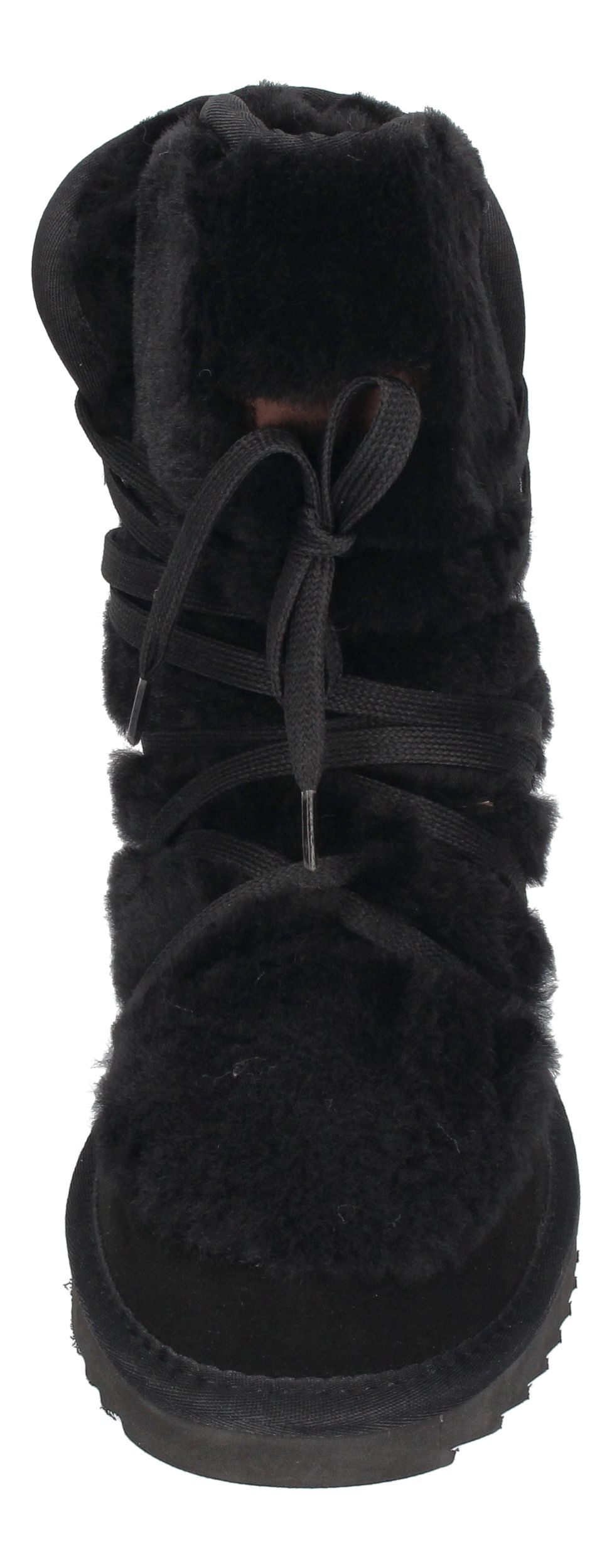 WARMBAT Damenschuhe Schaffell Booties MOONBI SUEDE - black