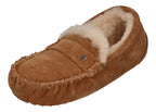 WARMBAT Damenschuhe Hausschuhe NOWRA SUEDE - cognac