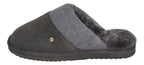 WARMBAT Herren Lammfell Hausschuhe - PERTH - dark grey-1